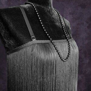 Dolls Kill Black Fringe Mini Dress